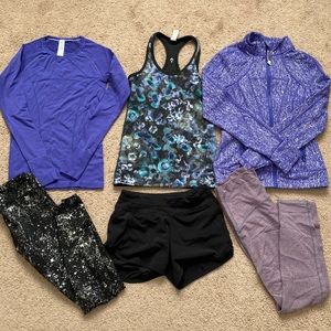 Ivivva by Lululemon girls athletic bundle Size 10